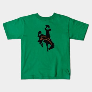 Saddle Up, Buckaroos (Orange Script) Kids T-Shirt